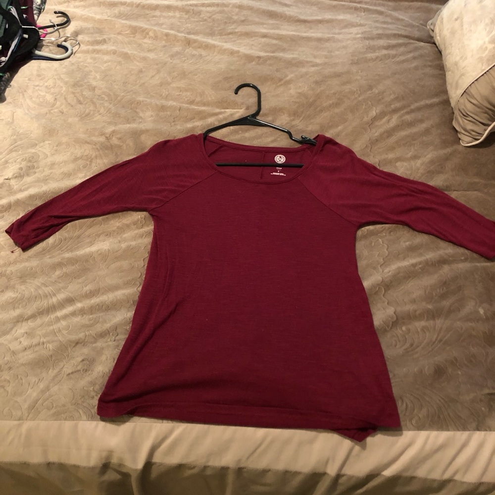 Maroon 3/4 Sleeve Tee